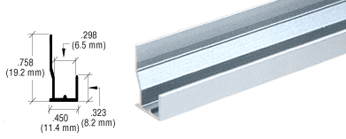 Satin Anodized FHA Type "J" Channel