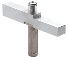 Satin Chrome Adapter Block Used with Senior Prima Hinges