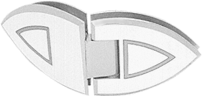 Satin Chrome Polished Chrome Accents Ctdrl 045 135° GTG Hinge