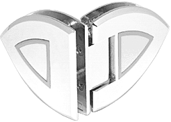 Satin Chrome Polished Chrome Accents Ctdrl 090 Series 90° GTG Hinge