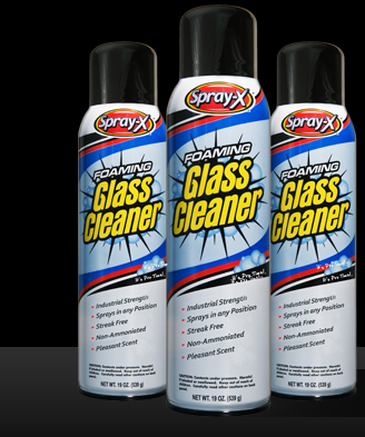Spray-X Foaming Glass Cleaner (12/CASE)