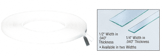 Transparent 1/4" x .040" x 36' Acrylic Very Hi-Bond Adhesive Tape - AT0401436