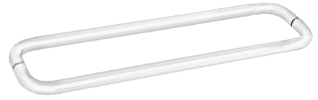 White 24" BM Series Back-to-Back Tubular Handle Without Metal Washers