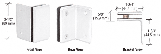 White Petite Series Wall Mount Bracket - PE90SW