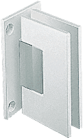 White/Chrome Geneva 537S Wall Full Back Plate Standard Hinge 5° Offset