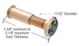 Wide Angle Door Peep Hole Brass